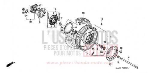 HINTERRAD (ST1100A) ST1100AX de 1999
